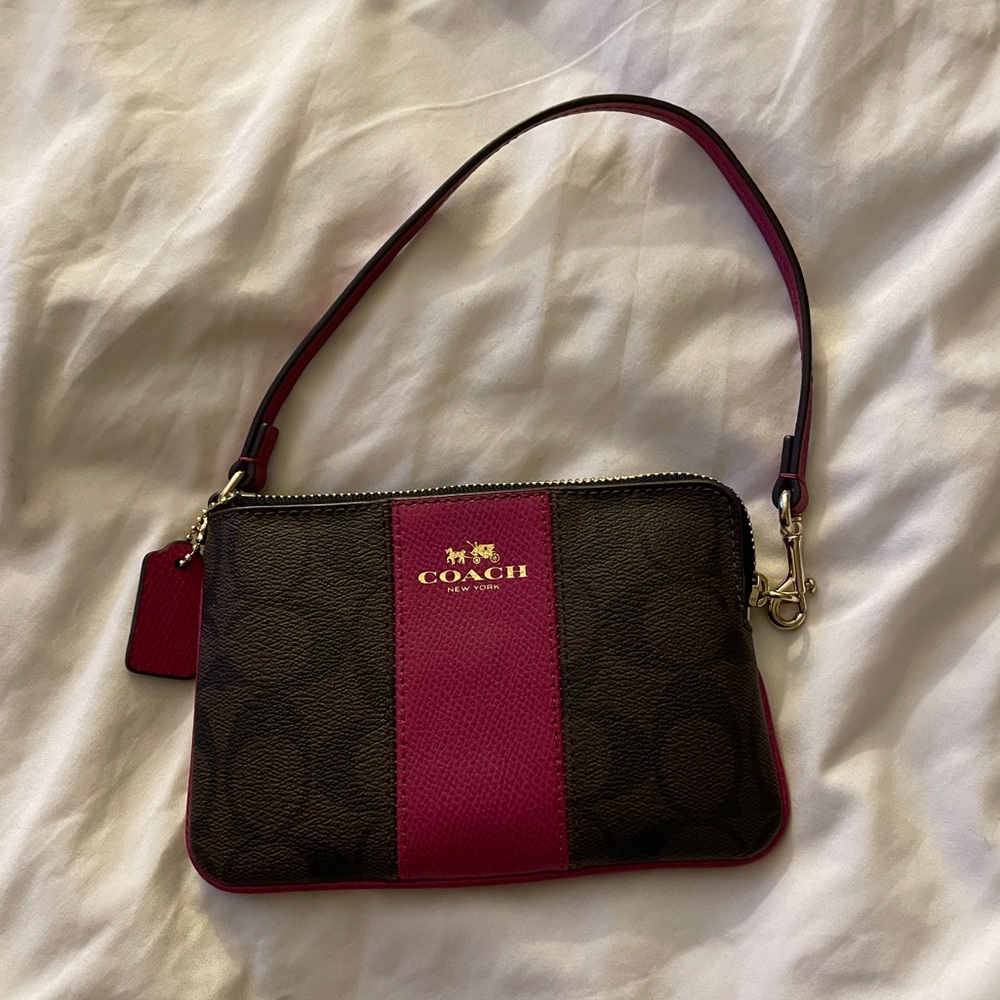 Color Block Coach Wristlet - Picture 2 of 5